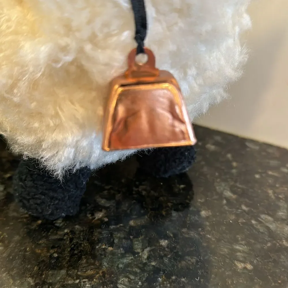 Vintage 1992 GUND Woolie Lamb w/ Ringing Bell Plush Sheep Toy Stuffed Animal 12” - Picture 5 of 11